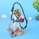 Underwater Animation Landscape Treasure Hunt Diver Pneumatic Decor (White) A