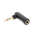 2pcs L Shape 3.5mm Right Angle Female to 3.5mm Male Plug Adapter Connector Hn