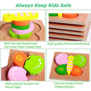 Animal Puzzle Children 1 2 3 4 Years Old, Educational Toys Gifts 5 Pieces T E5V7