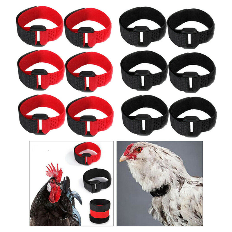 12pcs Rooster Collar Anti Crow Prevent Chicken from Screaming for Duck