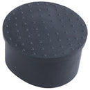 10 Pcs Black Rubber Flexible Round End Cap 50mm Foot Cover I2S3