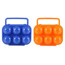 2PCS 6-Cell Egg Box Folding  Egg Holder Storage Box Container Hiking Picnic GBI
