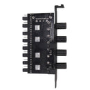 PC 8 Channels Fan Hub 4 Knob Cooling Fan Speed Controller for CPU Case D  Y5A6