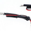 2PCS White Flowing Motorcycle Steering LED Turn Signal Light Indicator Red