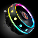 Coolmoon CPU Cooler RGB Color Change Quiet Mute Heatsink Fan for Desktop Case