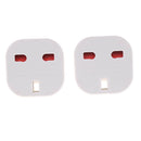 2pcs UK To EU Euro Europe European Travel Adaptor Plug 2 in 1 Adapter Whit ES