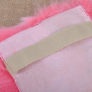 22"x8" Pink Car Sheepskin Center Console Armrest Box Cover Pad Wool Cushion Mat