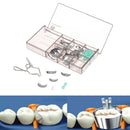 60Pcs Dental Matrix Sectional Contoured Metal Matrices Elastic Wedges SpringSEAU