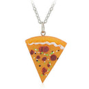 Pizza pendant necklace men women family friendship friends gift jewe JR