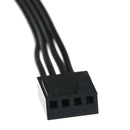 1 To 5 4-Pin PWM CPU Fan HUB Cooling Splitter Adapter Braided Power Cable=40cmSP