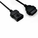 10Pin To 16Pin OBD2 Car Extension Diagnostic tool connector Cable for Opel