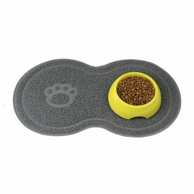 Pet Dog Puppy Cat Feeding Mat Pad Cute PVC Bed Dish Bowl Food Water Feed Pl I3Y1