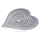 10X Heart Sewing thread Metal Cutting Dies DIY Scrapbooking Embossing Card Decor