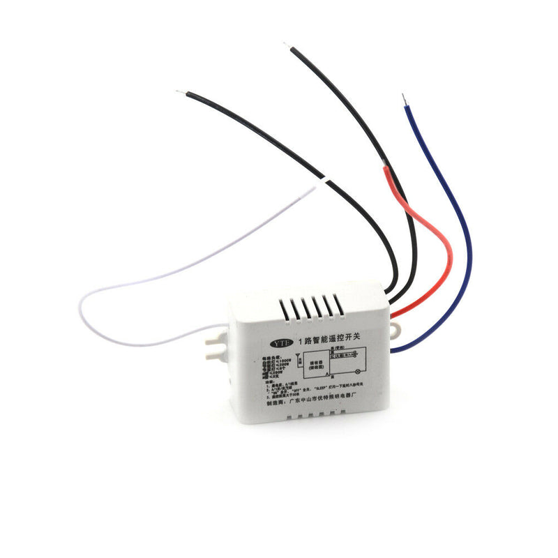 1Way Wireless ON/OFF 220V Anti-interference Light Lamp Remote Control Switch M&