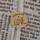500 thank you stickers hand made with love craft lables handmade scrapbooking LJ