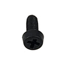 50pcs M2.5 x 6mm Nylon Phillips Cross Pan Head Machine Screws Black
