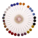 30x Crystal Diamante Hijab Scarf Pin Tailor Sewing Snag-Free Long Pin Safety