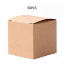 50pcs Thick Kraft Paper Bag Candy Box DIY Gift for Wedding Birthday Party