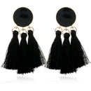 Tassel Earrings Round Drop Earrings For Women Wedding Long Fringed Earrings A2T8