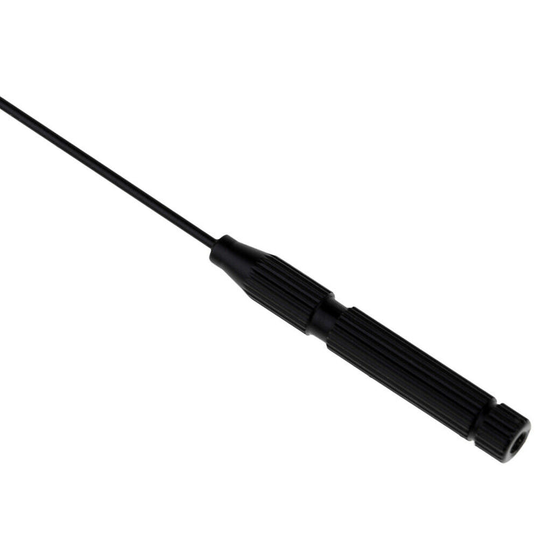 11 Inch Black Metal Antenna for 1/10 Scale RC Truck Rock Crawler Decoration -