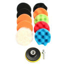 11pcs 3 Inch Buffing Sponge Polishing Pads Kit Set For Car Polisher Buffer