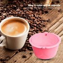 Stainless Steel Reusable Coffee Capsule Cup Filter for Dolce Gusto (Pink)