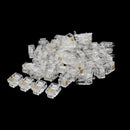 50x RJ11 Plugs 6P4C Phone Modular Telephone Cord Adapter Crimp Connector