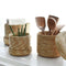 3 Pcs/Set Handmade Straw Woven Storage Basket With Lid Snack Organizer Stor B9S3