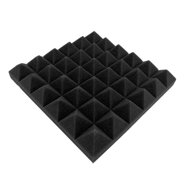 10pcs Soundproofing Foam Pads Studio Room Sound Treatment Foam (Black) A#S