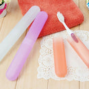1 Pcs Plastic Toothbrush Case Outdoor Travel Toothbrush Box Color Random G7U7