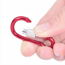 5Pcs/set Spring Lock Carabiner Snap Hook Hanger Locking Clip Keychain Camping-