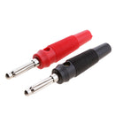 2PCS 4mm Copper Banana Plug Jack For Speaker Amplifier Test Probes Connector