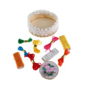 1:12Dollhouse mini embroidery tools set simulation sewing scissors thread mod Kw