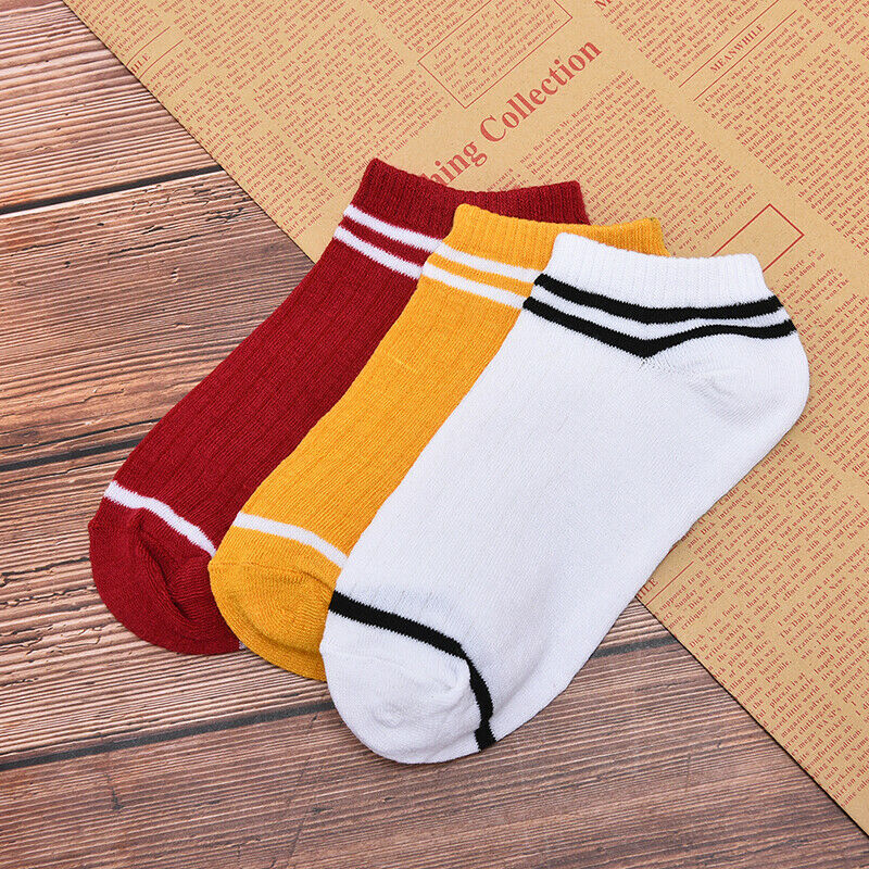 Women Three poles Comfortable Cotton Sock Slippers Short Ankle Socks OZ