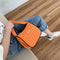 Women Travel Handbags Tote Ladies Nylon Shoulder Zip Shopping Bag (Orange)