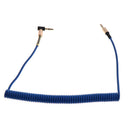 2 Pieces 3.5mm Spring Elbow Audio Line Cable 90 Degree Right Angle for