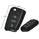 1x Car Key Case Silicone Remote Key Holder Cover Fit Volkswagen VW Golf 7 mk7