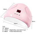 12 LED 36W Nail Art Dryer Light Manicure Drying Gel Polish UV Lamp (Pink) SN9F