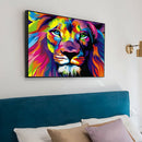 5D Full Square Drill Diamond Painting DIY Colorful Lion Cross Stitch Mosaic