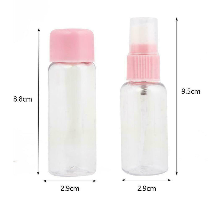 2Pcs Portable Spray Refillable Bottles Kit Plastic Bottle PET New Y9T8