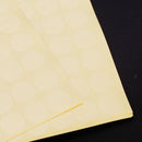 1050Pcs Clear PVC Round Stickers Adhesive Stick Label Dia. 19mm