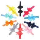 10pcs Elastic Baby Headdress Kids Hair Band Girls Bow Newborn Headband Random