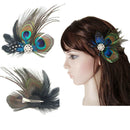 Bridal For Girls Jewelry Peacock Feather Head Accessories Daily Wedding Hair Pin
