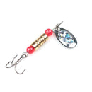 Spinner Sequins Metal Iron Plate Casting Fishing Lure Bait with Treble Hook