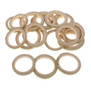 20x Unfinished Bamboo Flat Loop Circle Embellishment for DIY Craft 35-50mm