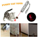 Mini Flashlight Pointer Pen Cat Teaser Torch USB Rechargeable Stainless Steel