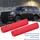 2pcs Rear Door Trim Panel Reflectors for GMC Sierra Yukon Chevy Silverado