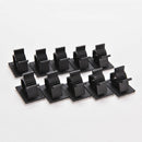 10 Adjustable Self-Adhesive Wire Cable Ties Mounts Clamp Clip OrganizerHolderIV3
