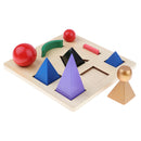 Montessori Solid Grammar Symbols with Base, 10pcs/set Learning and Education