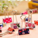 24pcs Cute Colorful Metal Binder Clips File Paper Clip Office Supplies 19mm FT